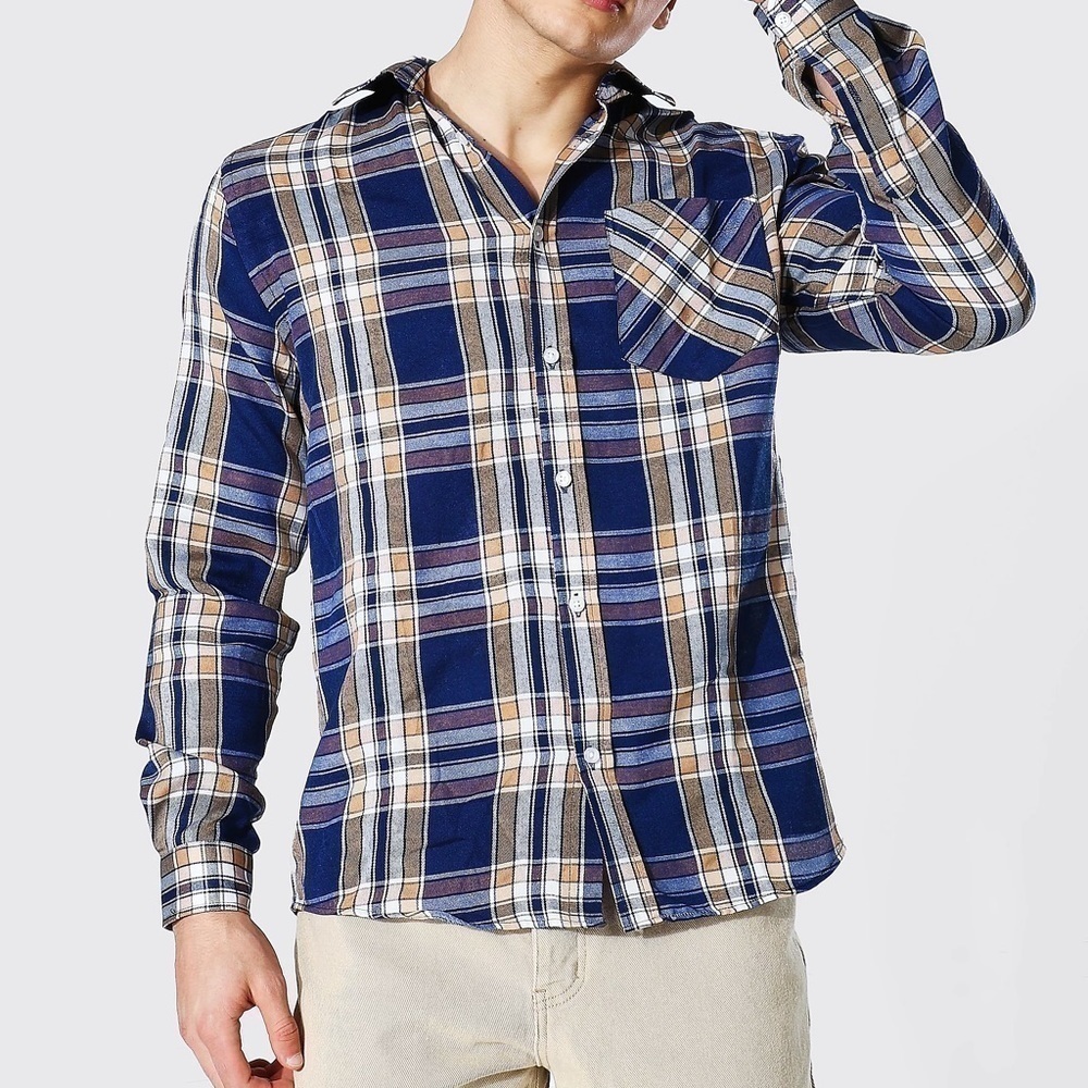 Boohoo Man Lightweight Flannel Shirt - XL